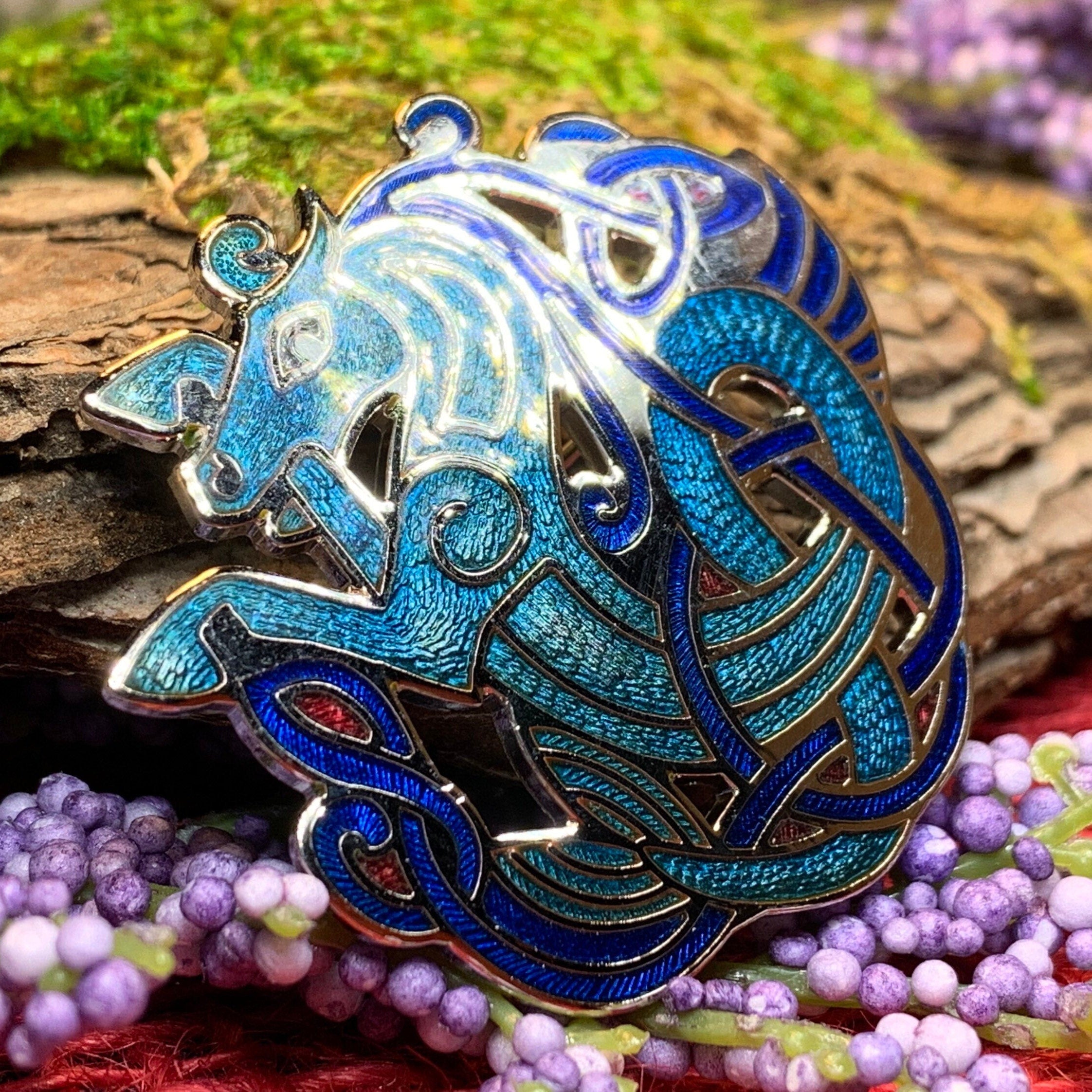 Celtic Horse Brooch