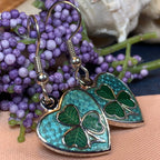 Shamrock Heart Earrings