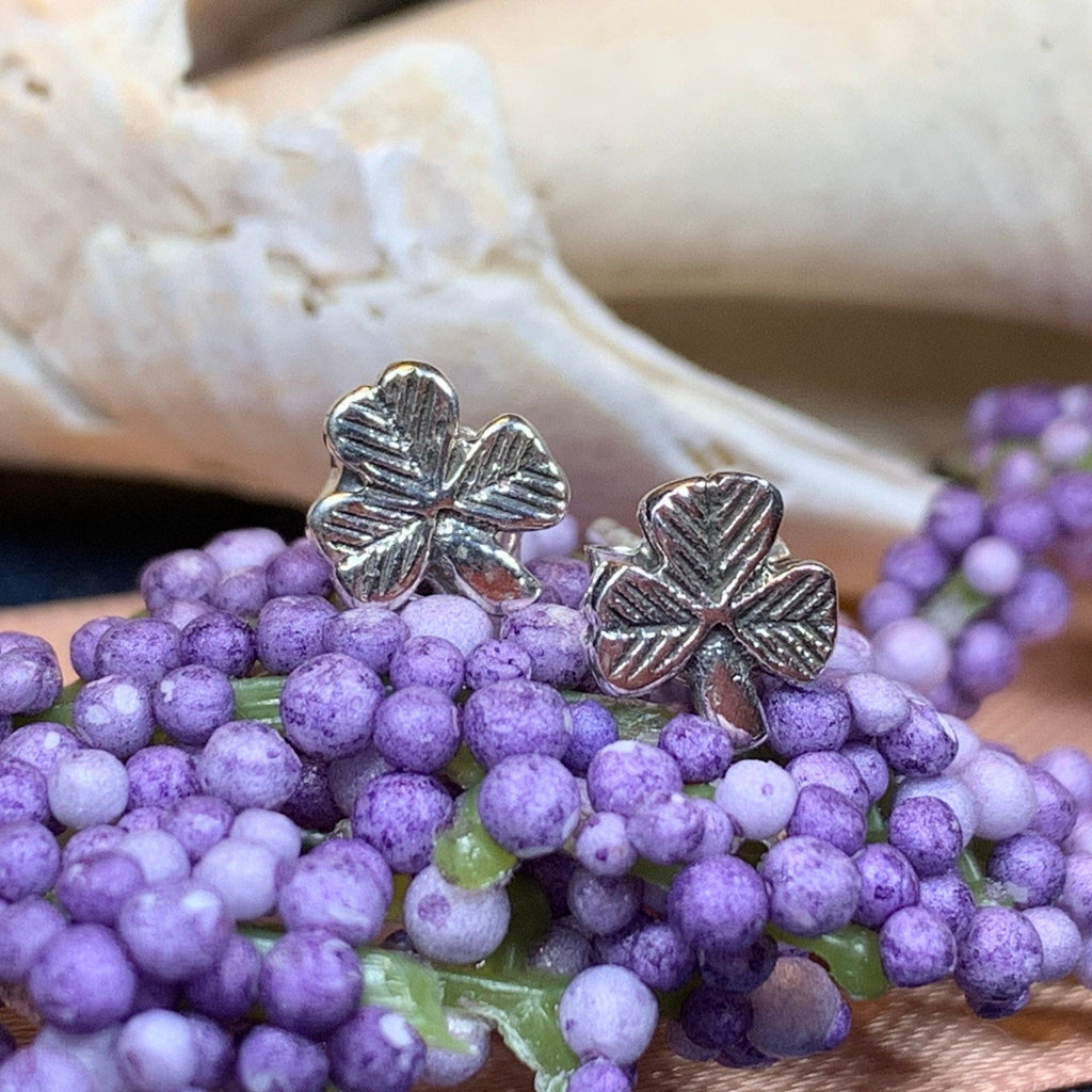 Cheery Shamrock Stud Earrings