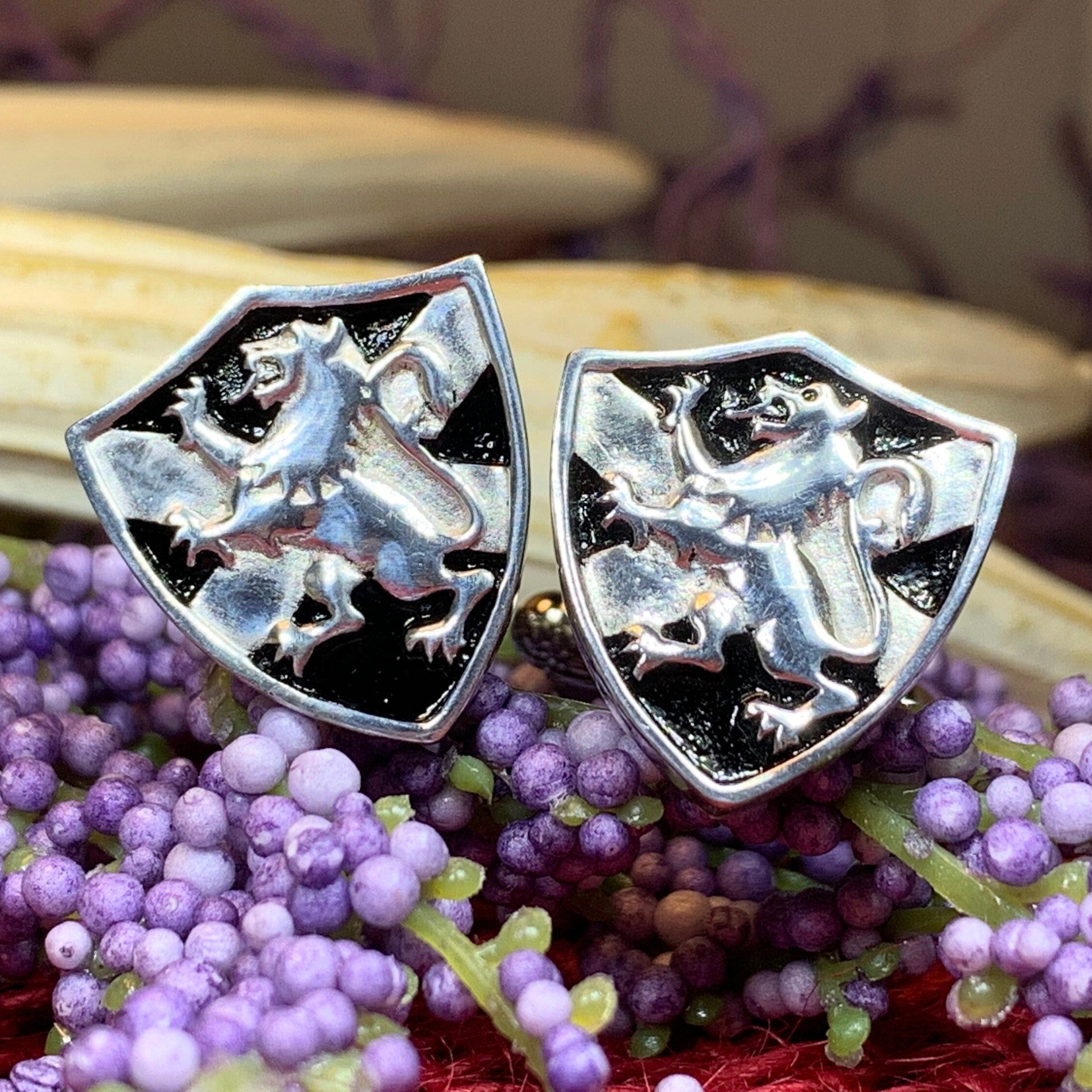 Lion of Scotland Shield Cuff Links