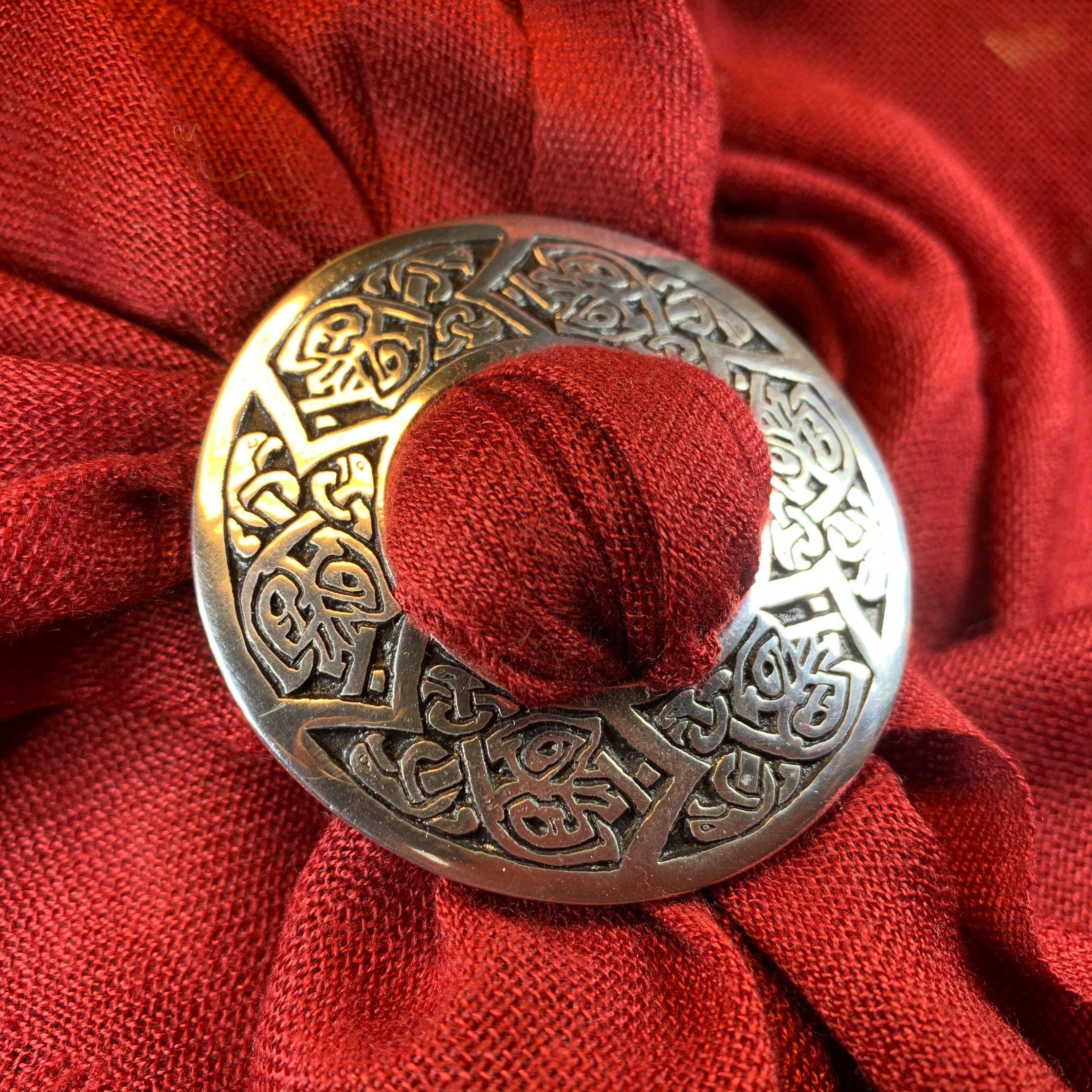 Celtic Bird Scarf Ring