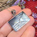 Scottish American Flag Pendant