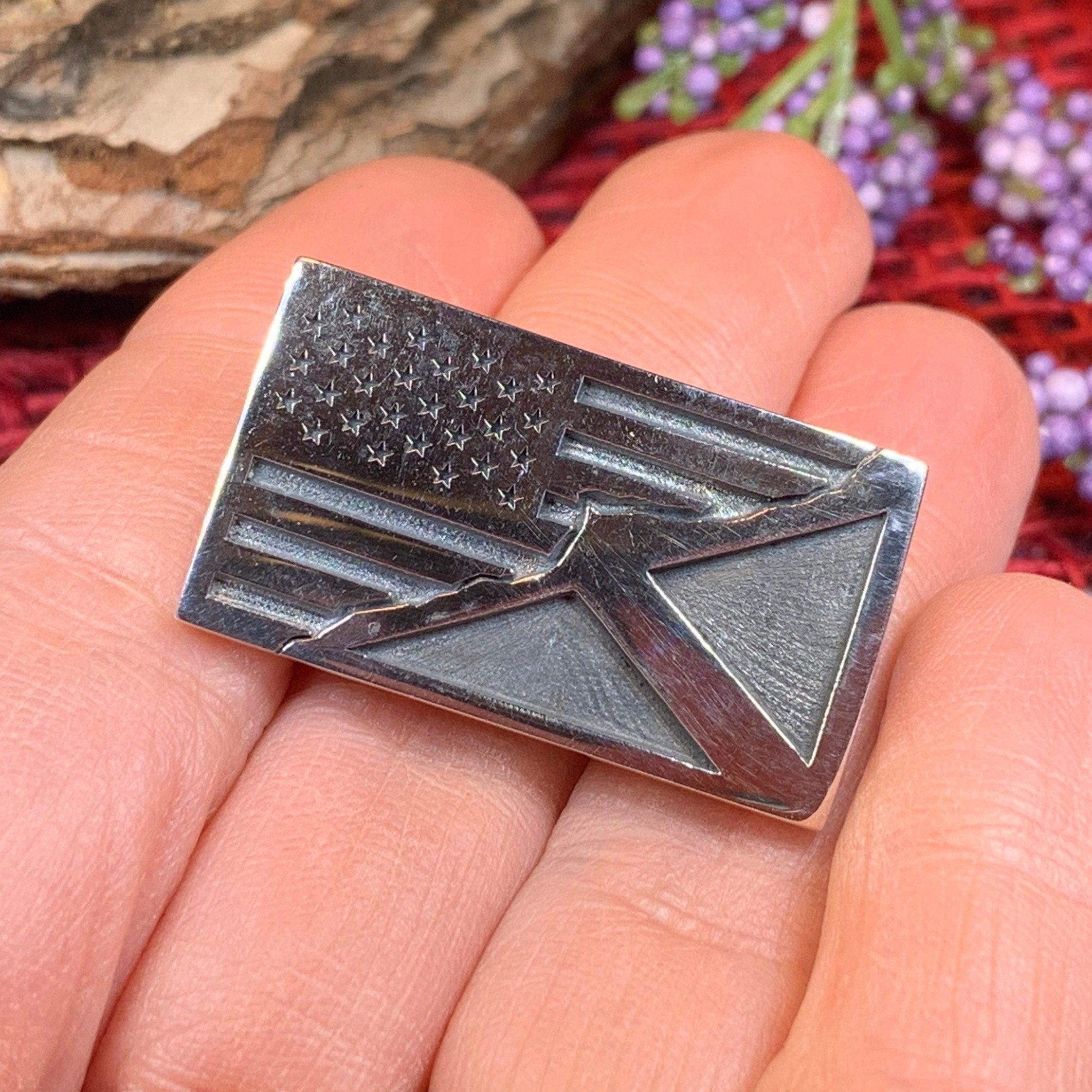 Scottish American Flag Pin