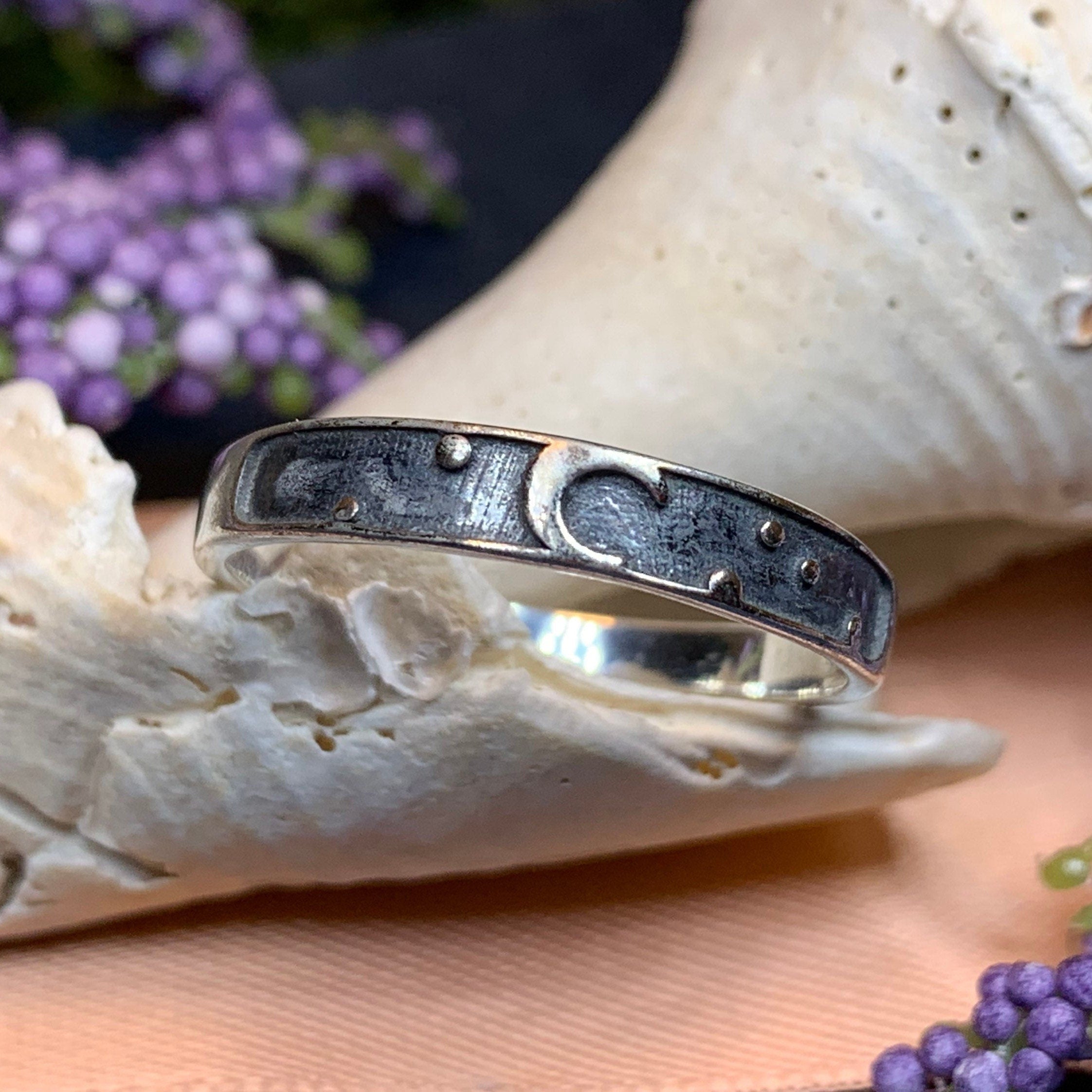 Minimalist Moon Ring