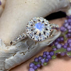 Vera Moonstone Solitaire Ring