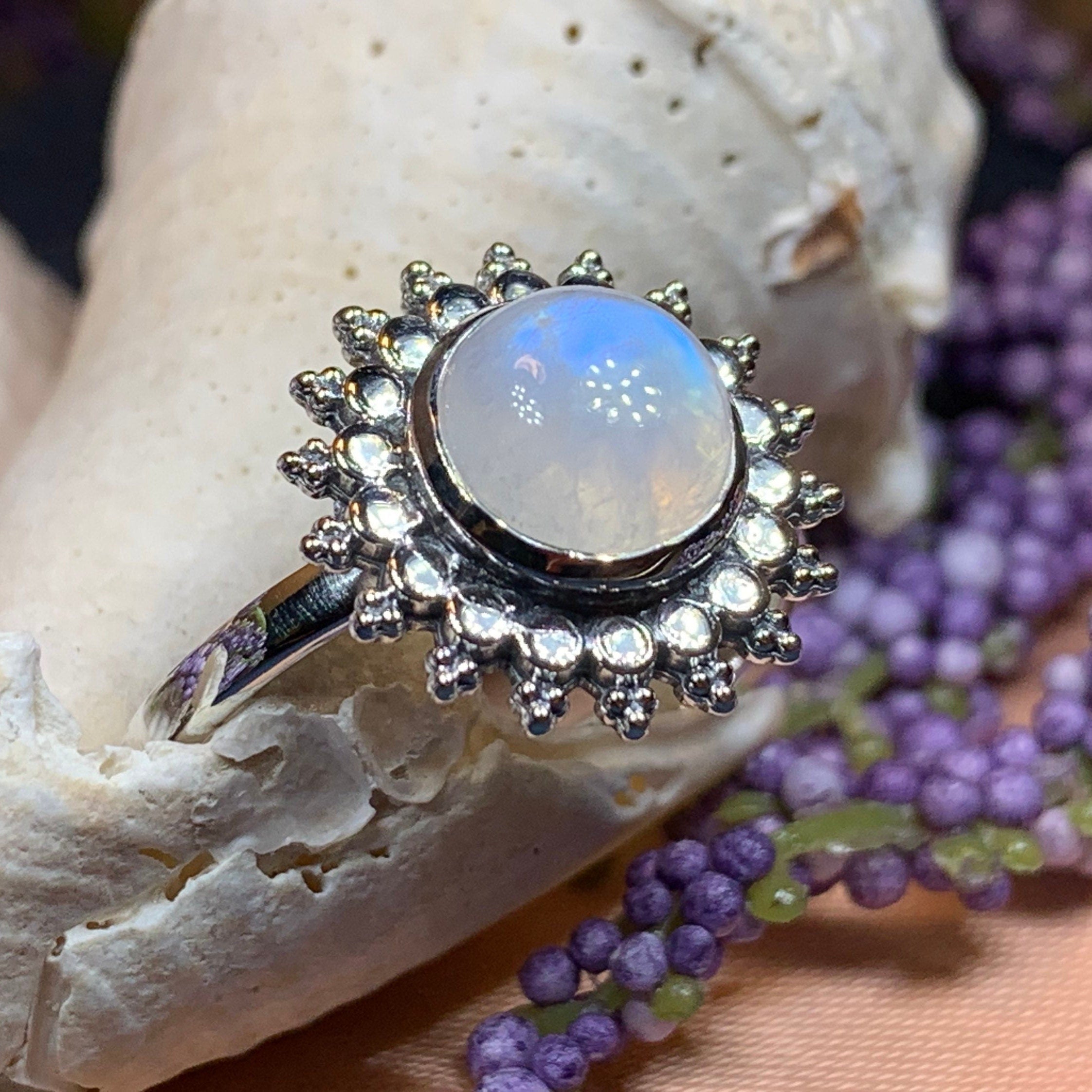 Sunyana Moonstone Sun Ring