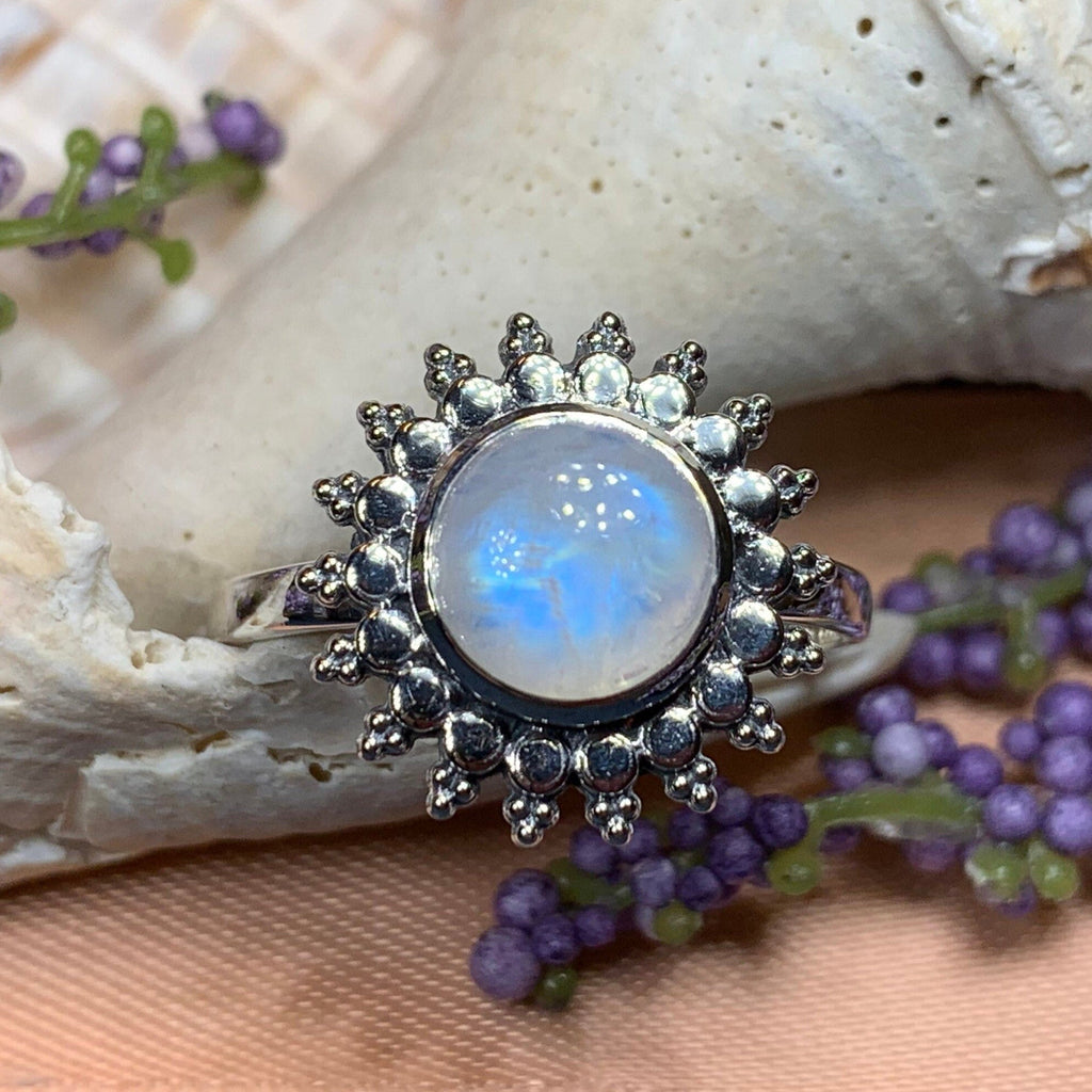 Sunyana Moonstone Sun Ring