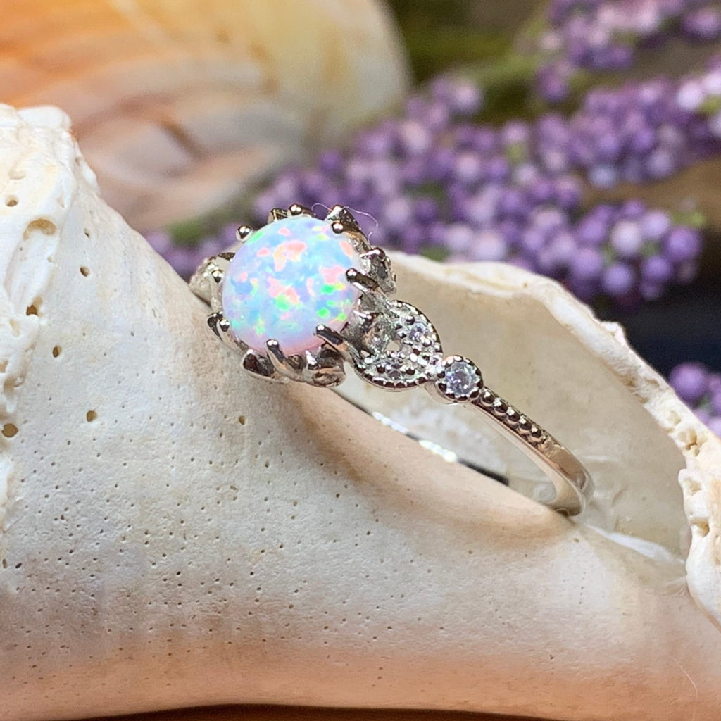 Vintage Opal Celtic Ring