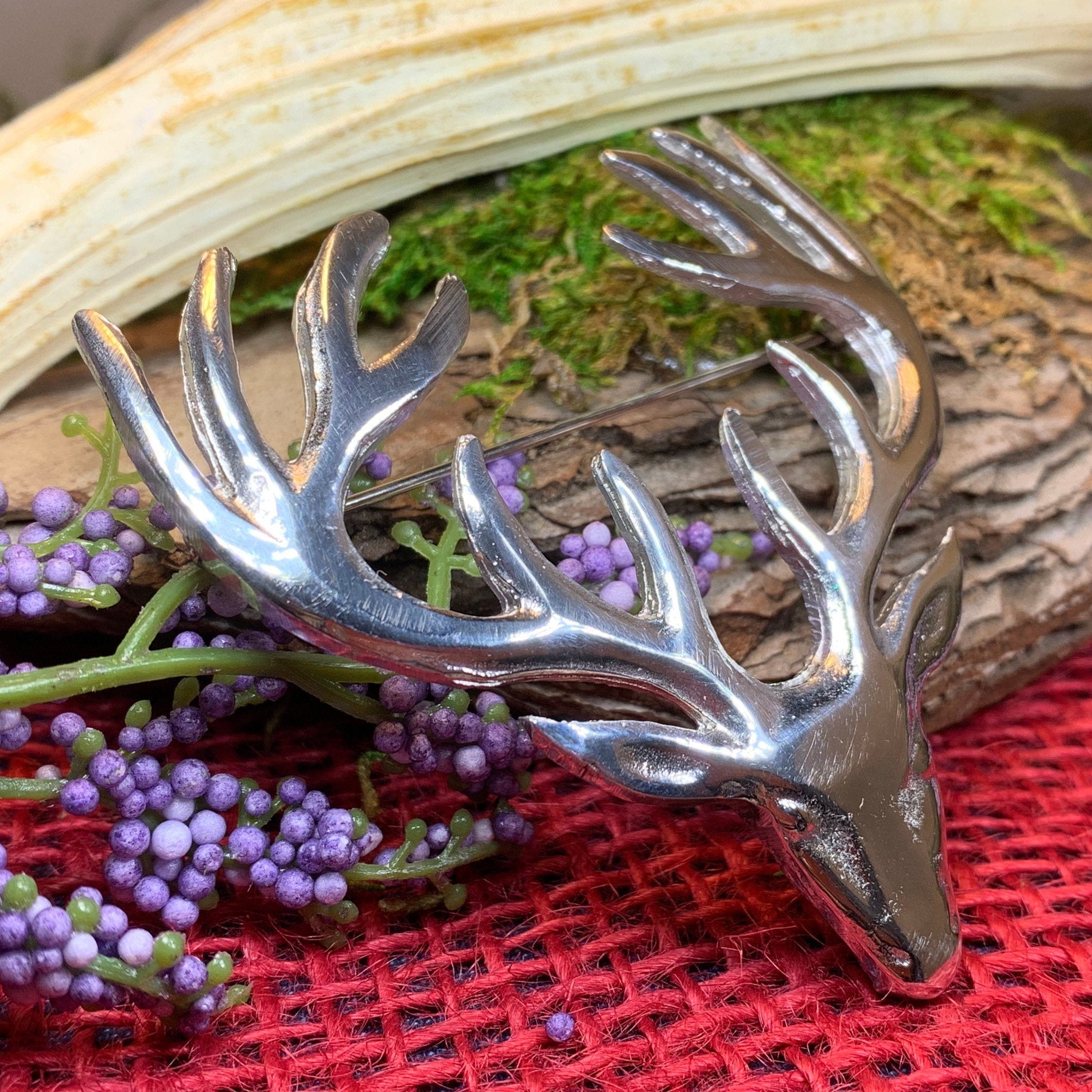 Stag Brooch