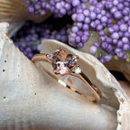 Pink Topaz Heart Ring
