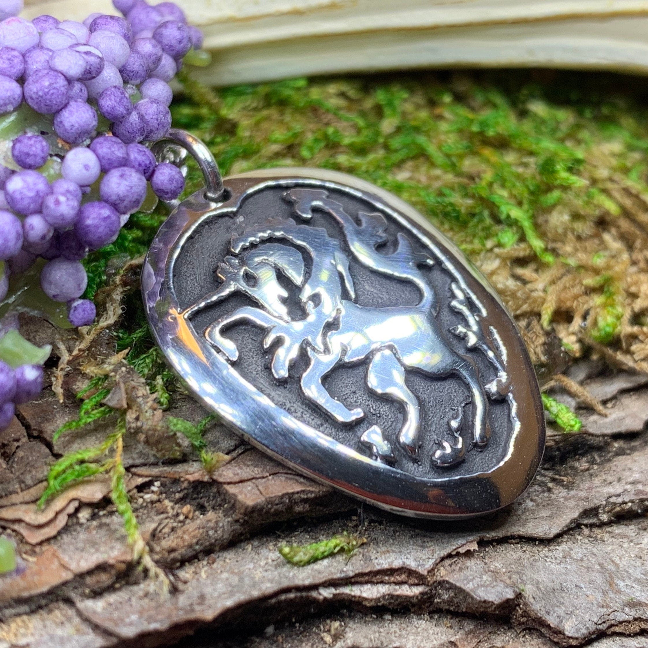 Unicorn of Scotland Pewter Necklace