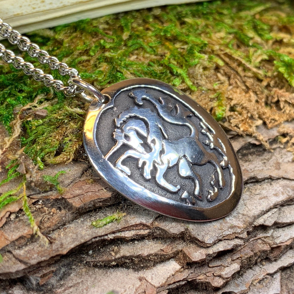 Unicorn of Scotland Pewter Necklace