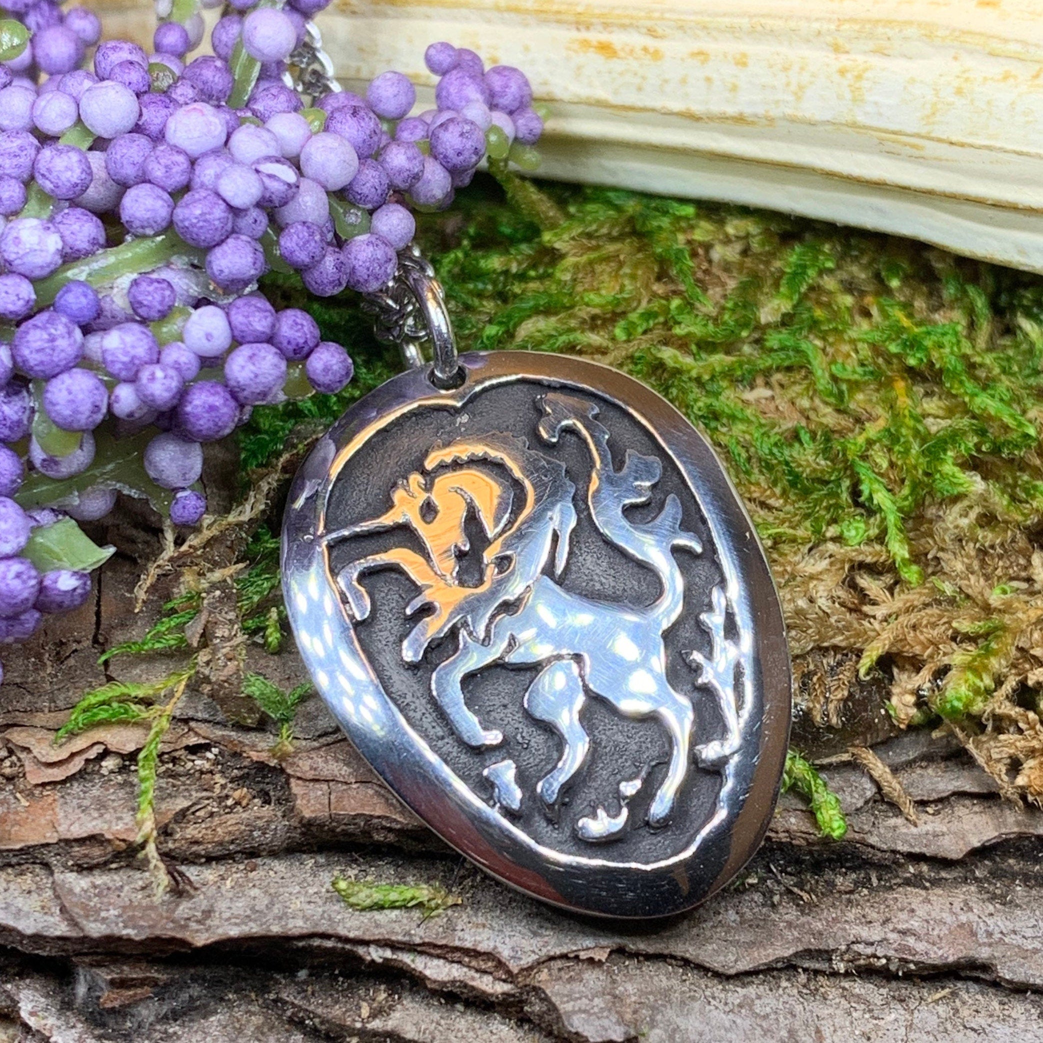 Unicorn of Scotland Pewter Necklace