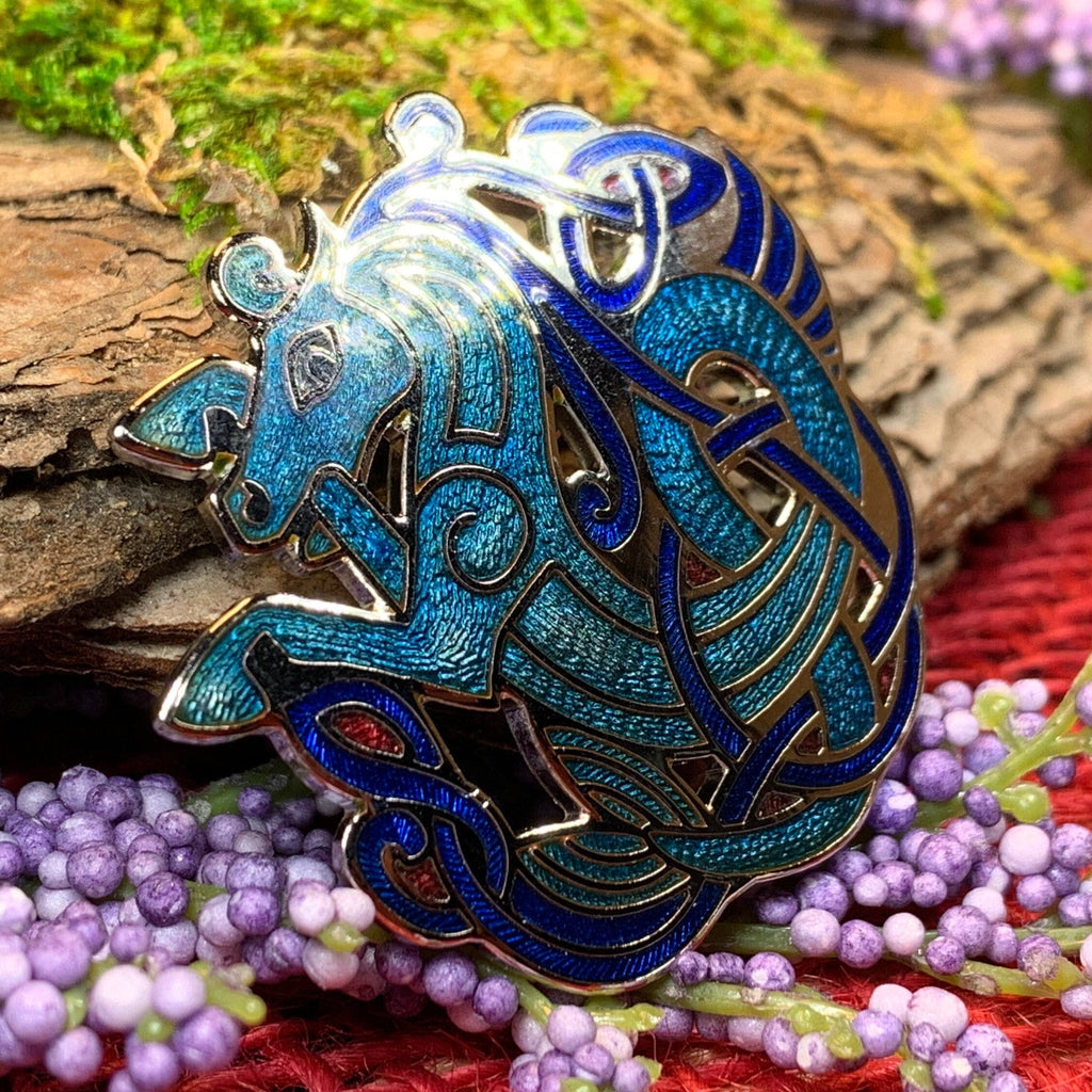 Celtic Horse Brooch