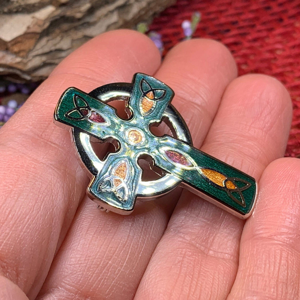 Ireland Celtic Cross Brooch
