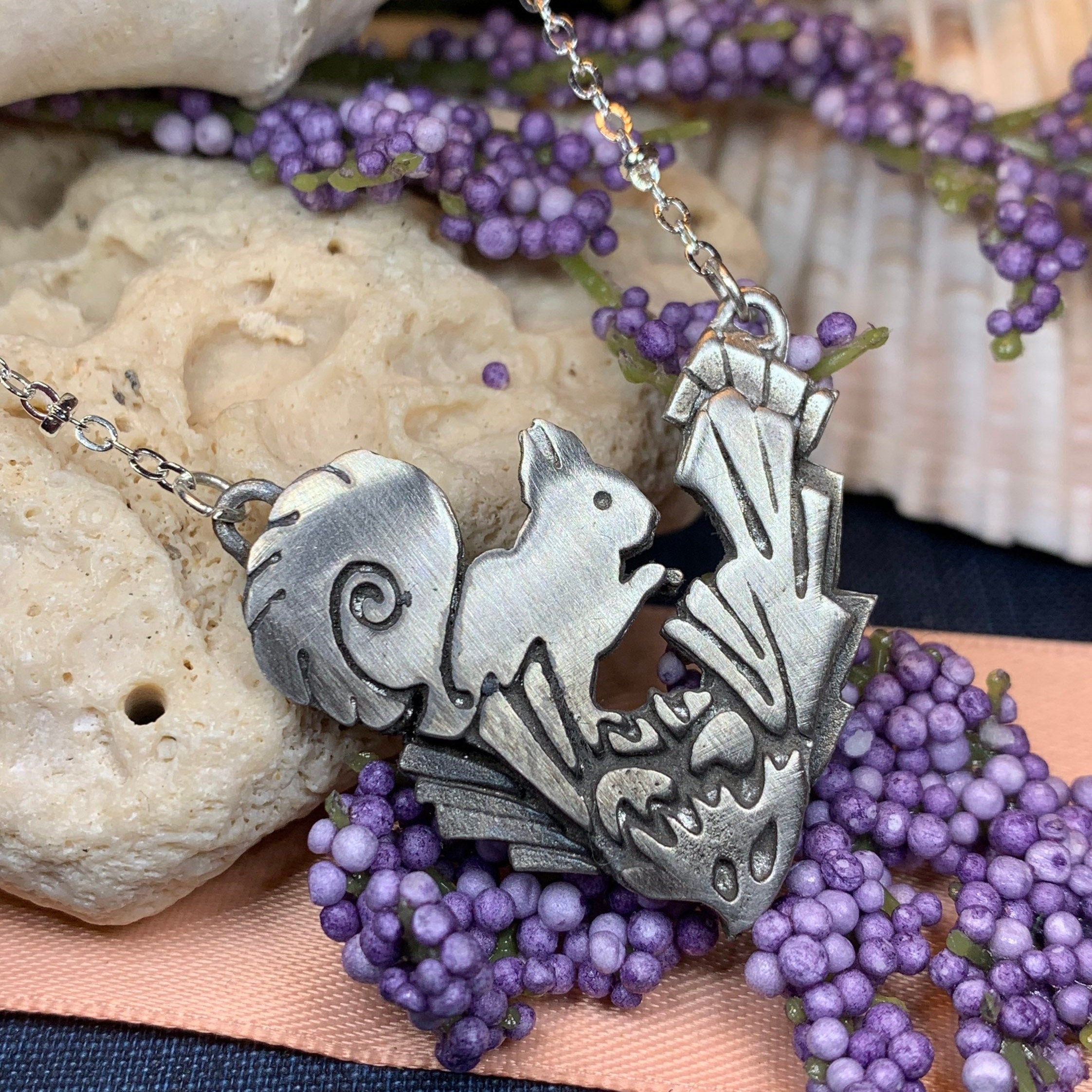 Forest Friend Squirrel Necklace
