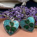 Shamrock Heart Earrings