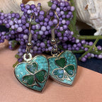 Shamrock Heart Earrings