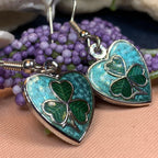 Shamrock Heart Earrings
