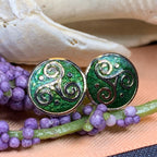 Celtic Triskele Stud Earrings