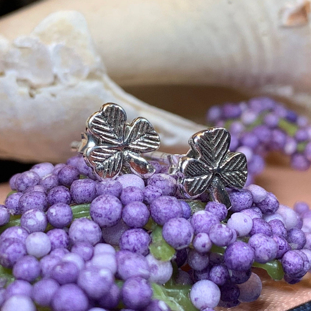 Cheery Shamrock Stud Earrings