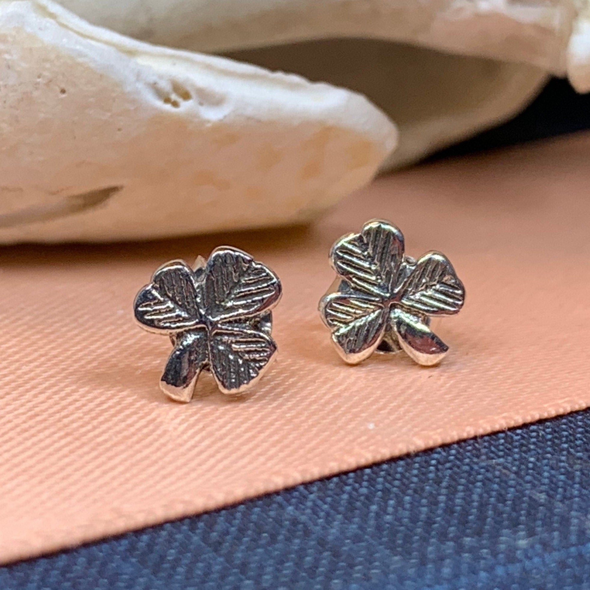 Cheery Shamrock Stud Earrings