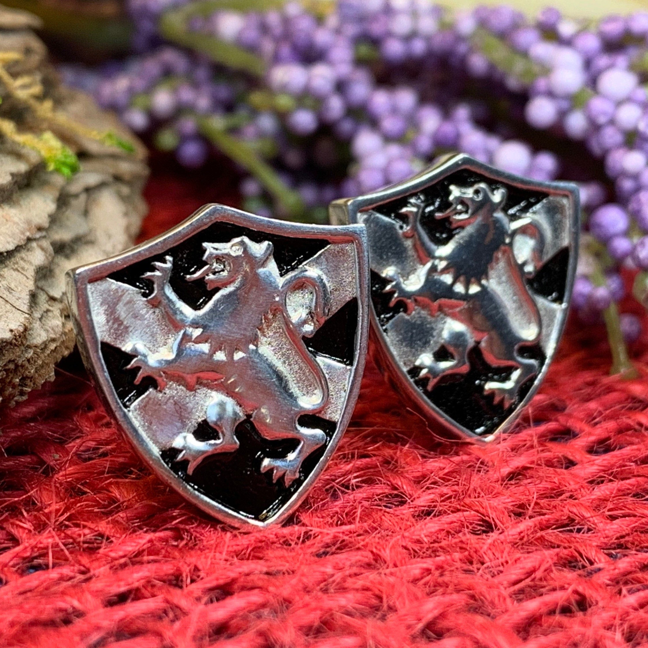 Lion of Scotland Shield Cuff Links