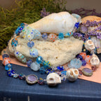 Sugar Skull Dreaming Long Beaded Necklace