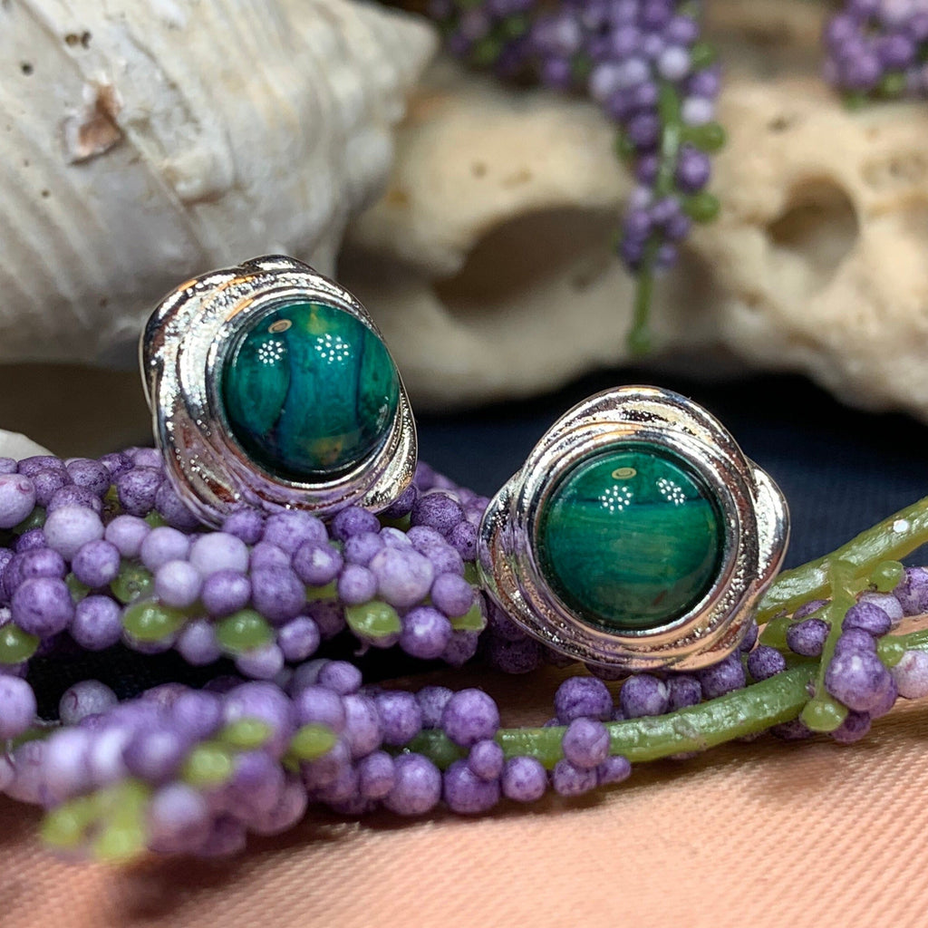 Celtic Heathergems Post Earrings