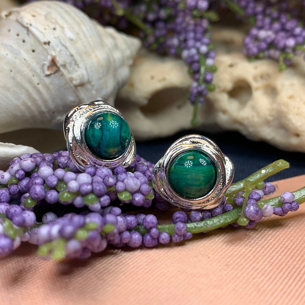Celtic Heathergems Post Earrings