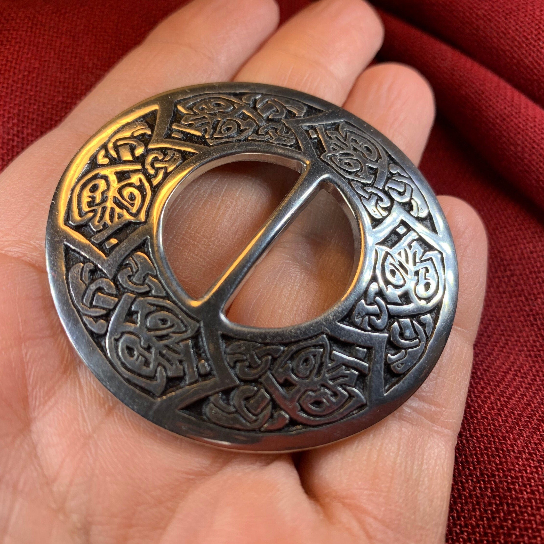 Celtic Bird Scarf Ring