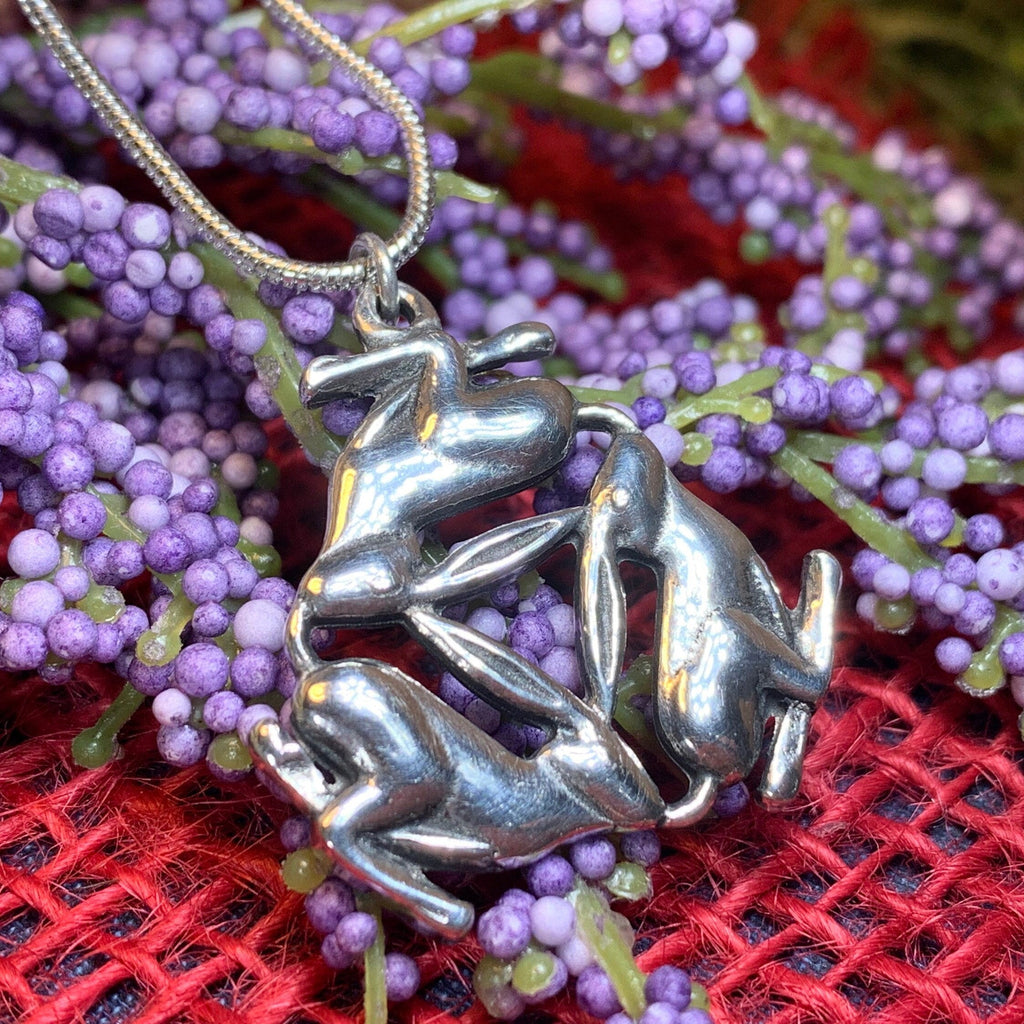 Triple Hare Necklace
