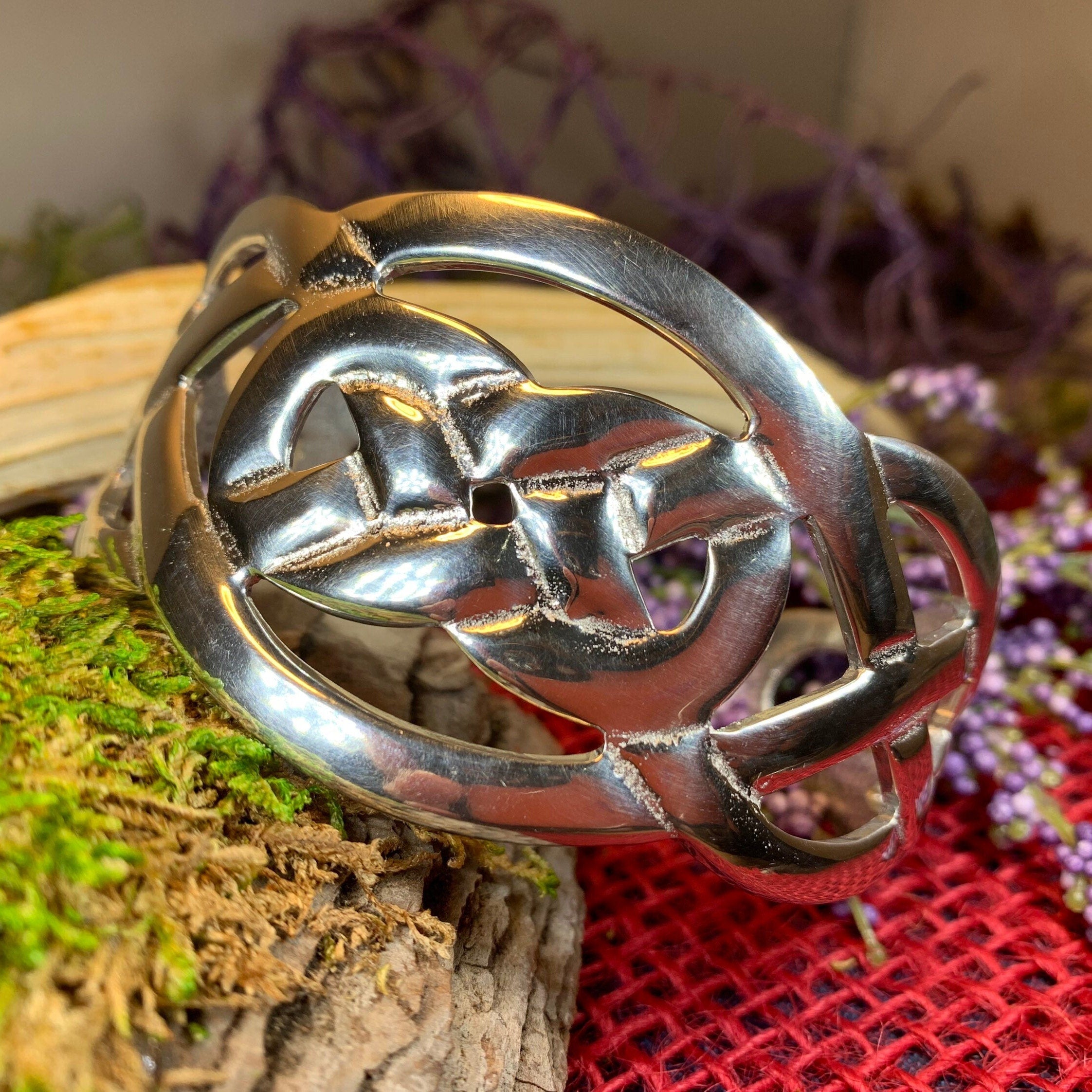 Lysandra Celtic Knot Pewter Bracelet