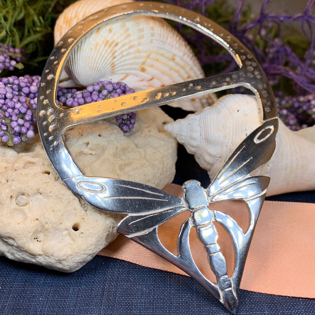 Pond Dancer Dragonfly Scarf Ring