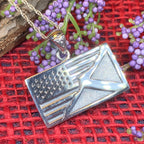 Scottish American Flag Pendant