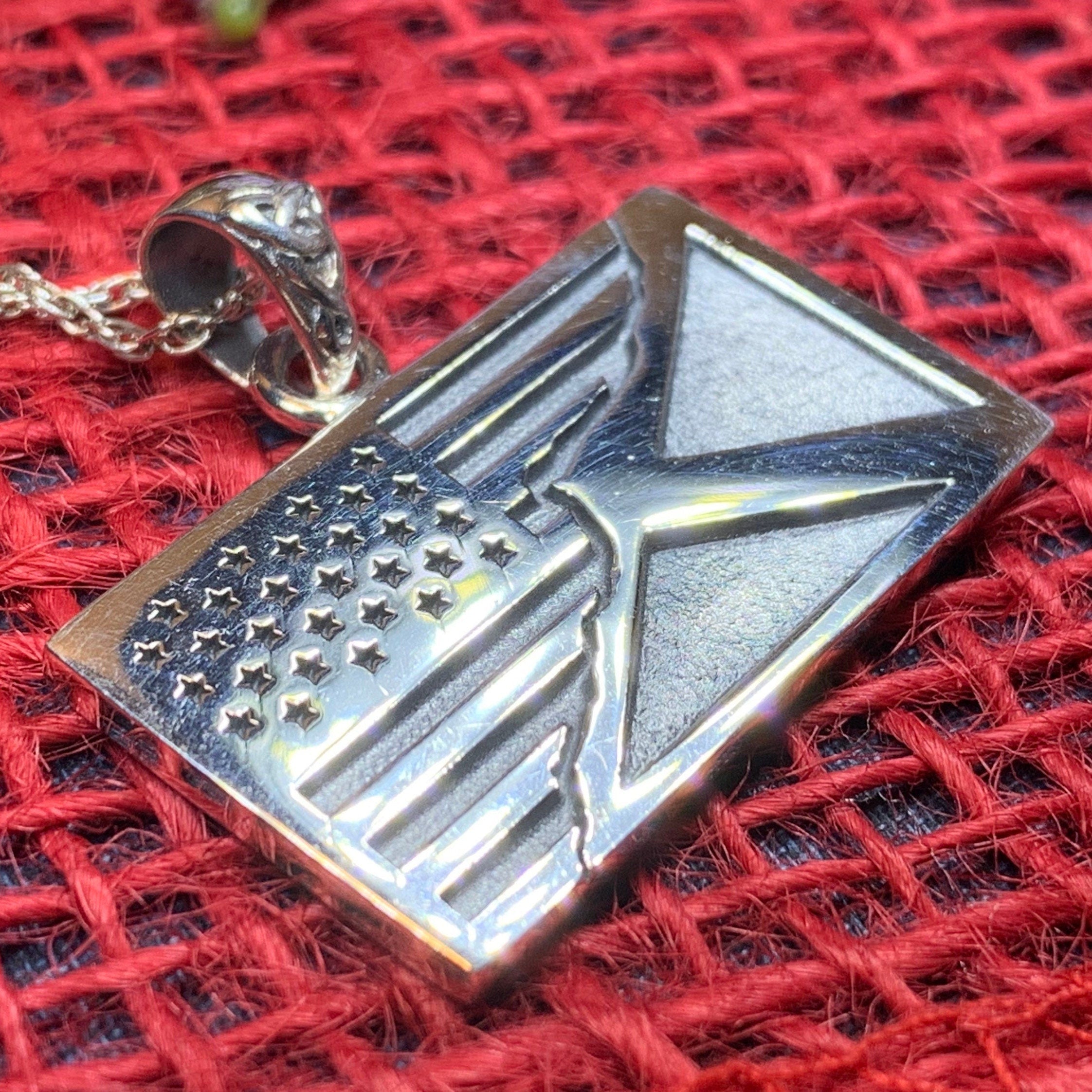 Scottish American Flag Pendant