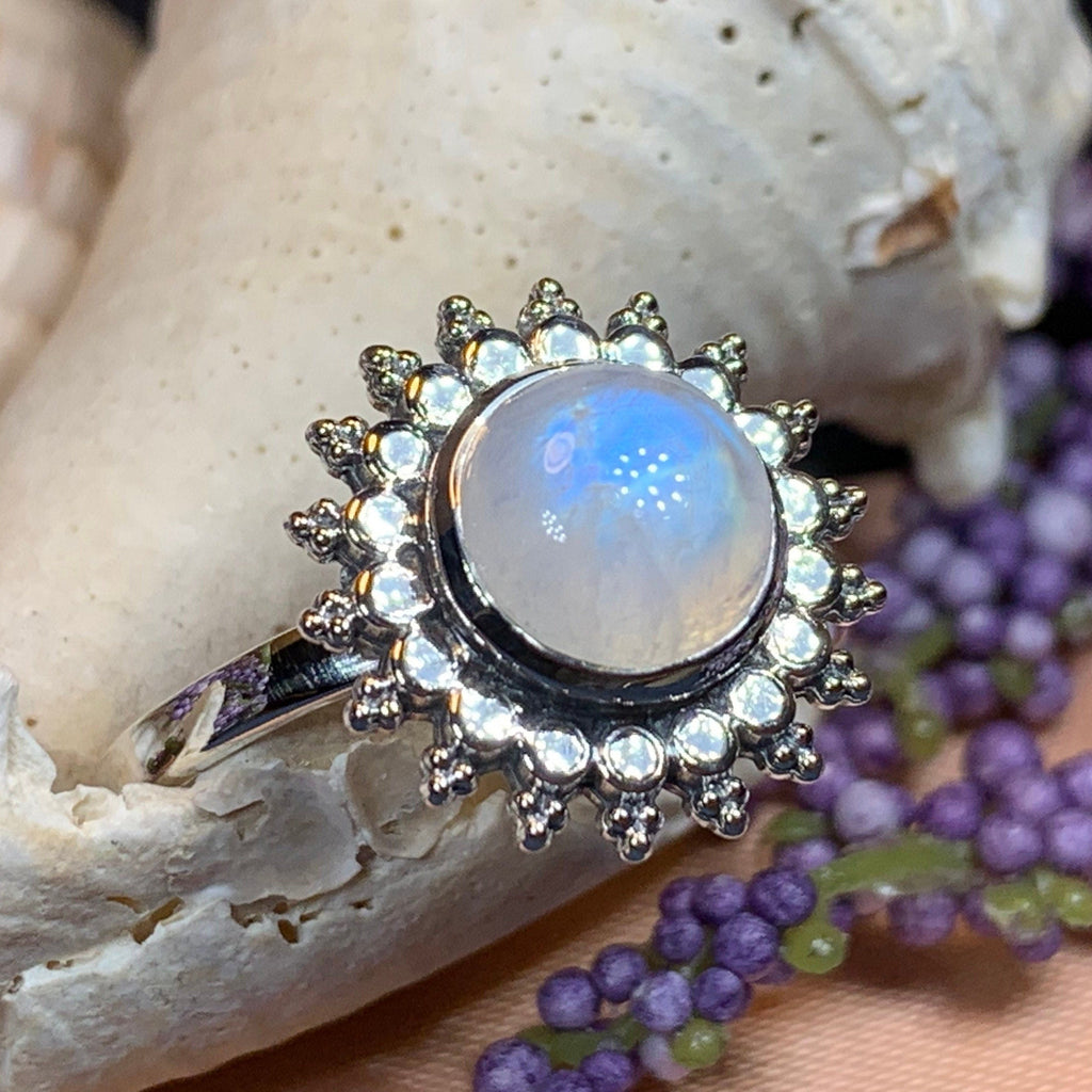 Sunyana Moonstone Sun Ring