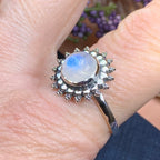 Sunyana Moonstone Sun Ring