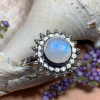 Sunyana Moonstone Sun Ring