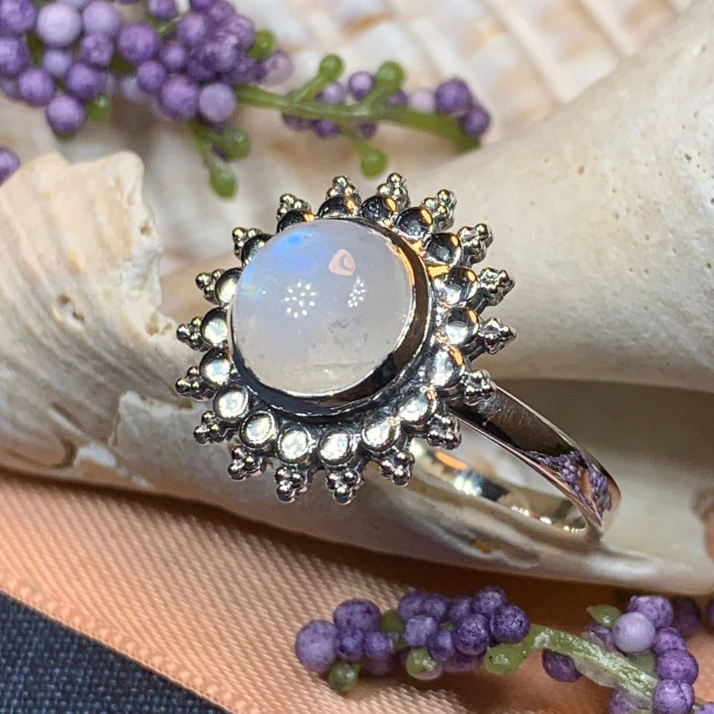 Sunyana Moonstone Sun Ring
