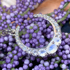 Moonstone Crescent Moon Necklace