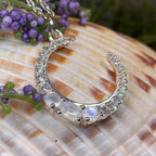 Moonstone Crescent Moon Necklace