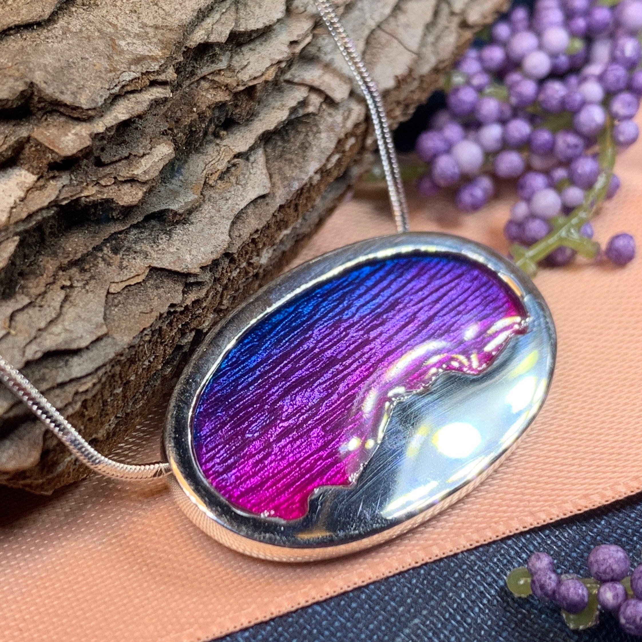 Purple Skies Northern Lights Necklace