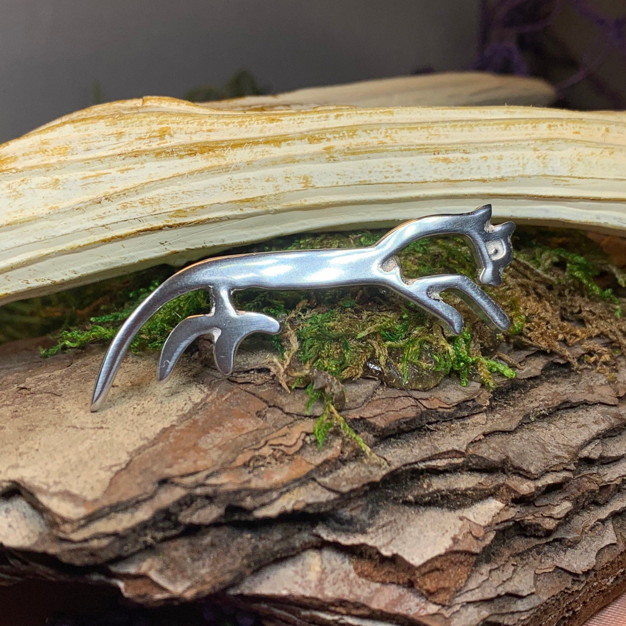 Celtic Uffington White Horse Brooch