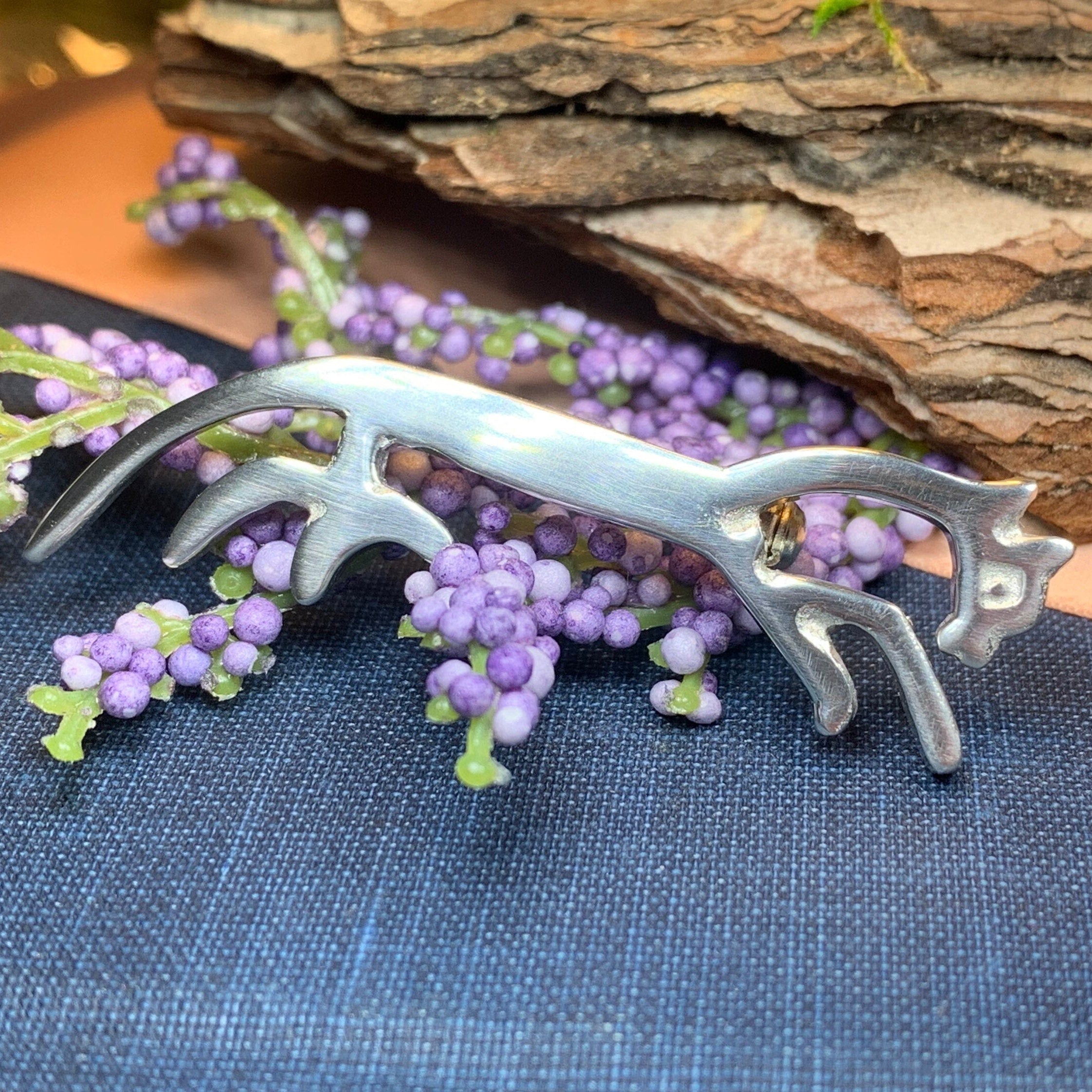 Celtic Uffington White Horse Brooch