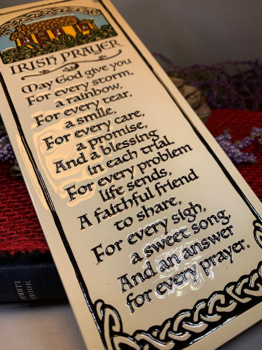 Irish Blessing Ceramic Wall Art