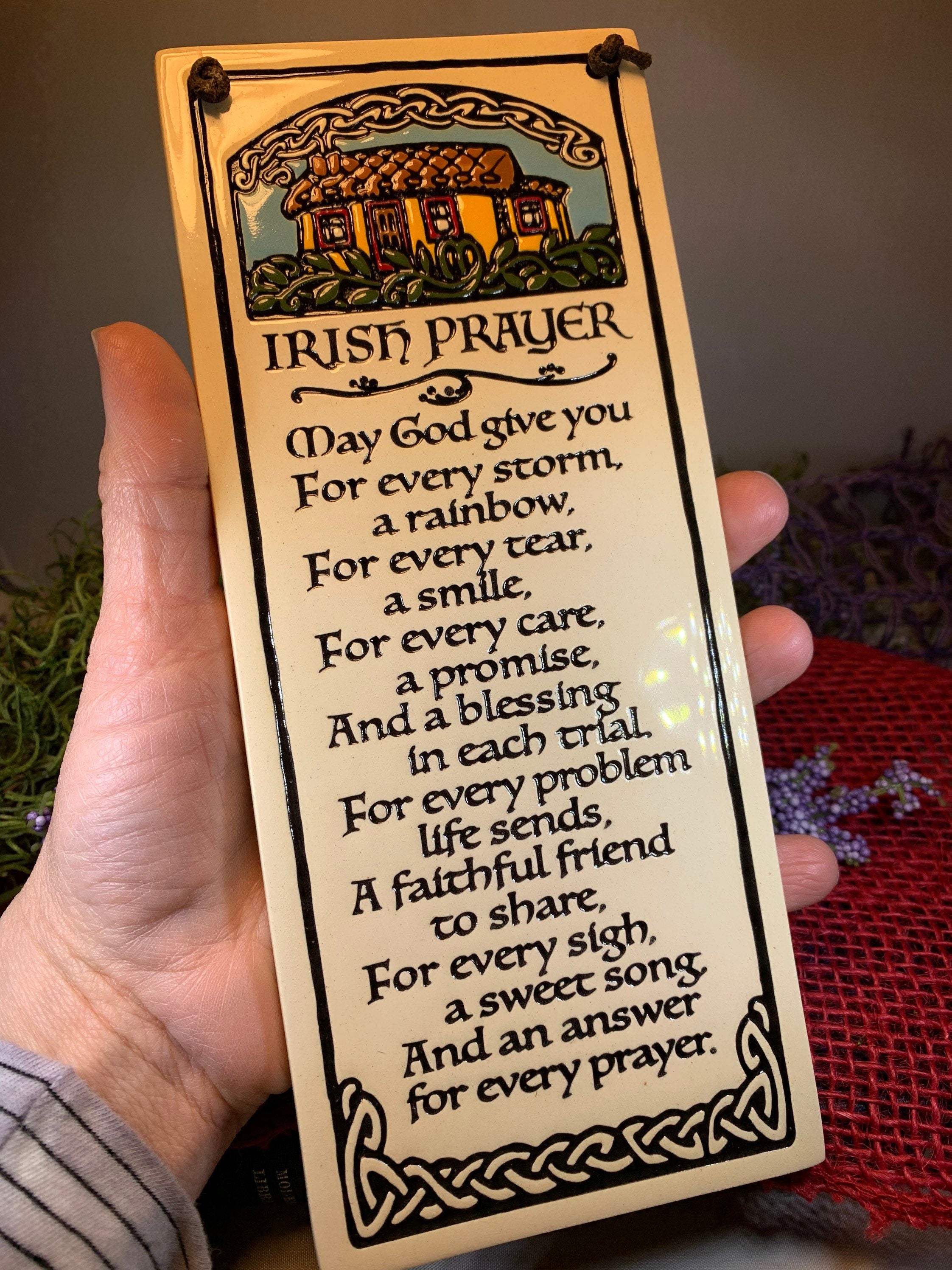 Irish Blessing Ceramic Wall Art
