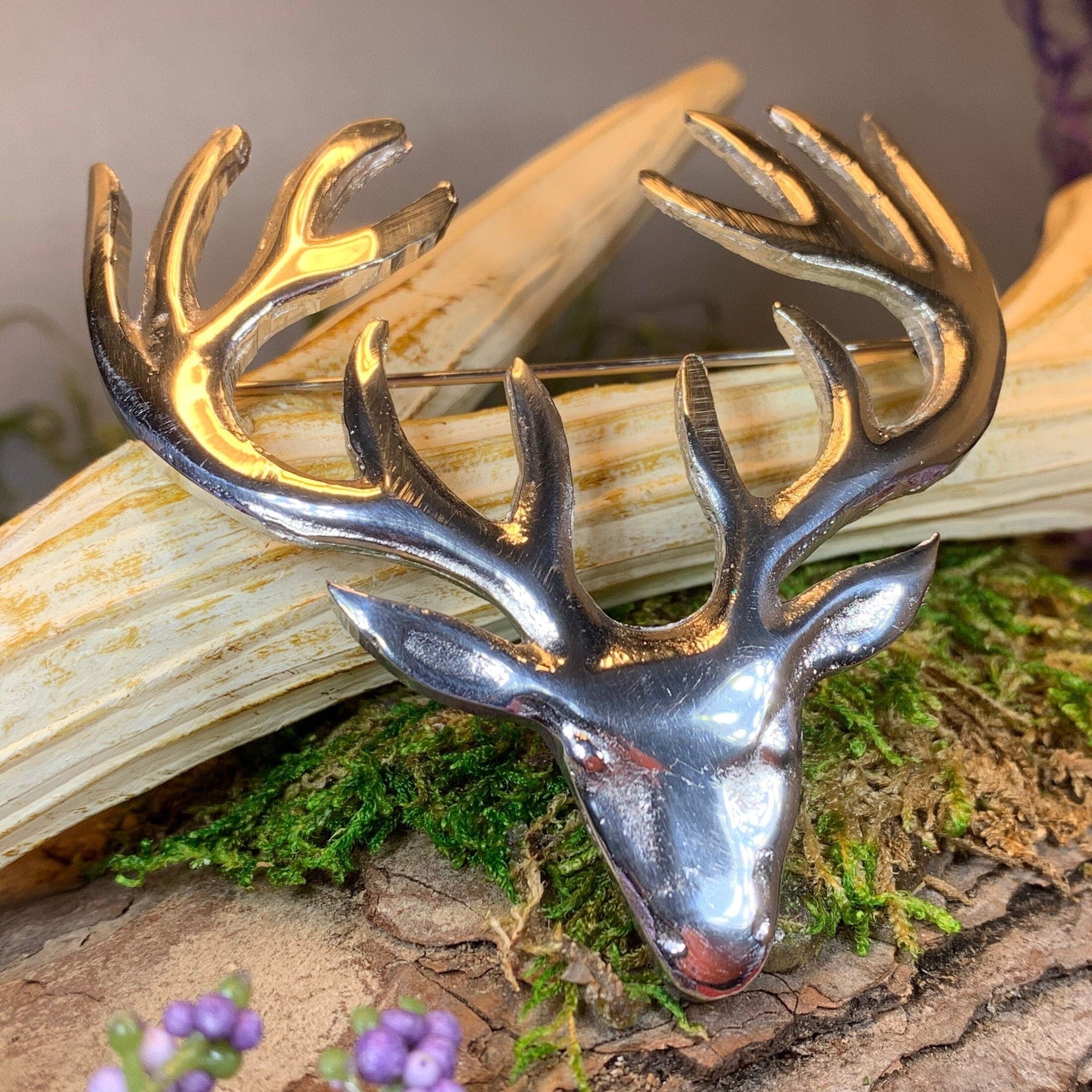 Stag Brooch