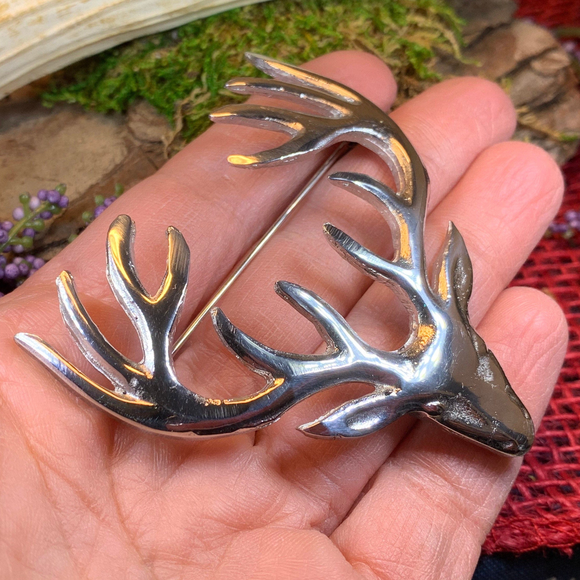 Stag Brooch