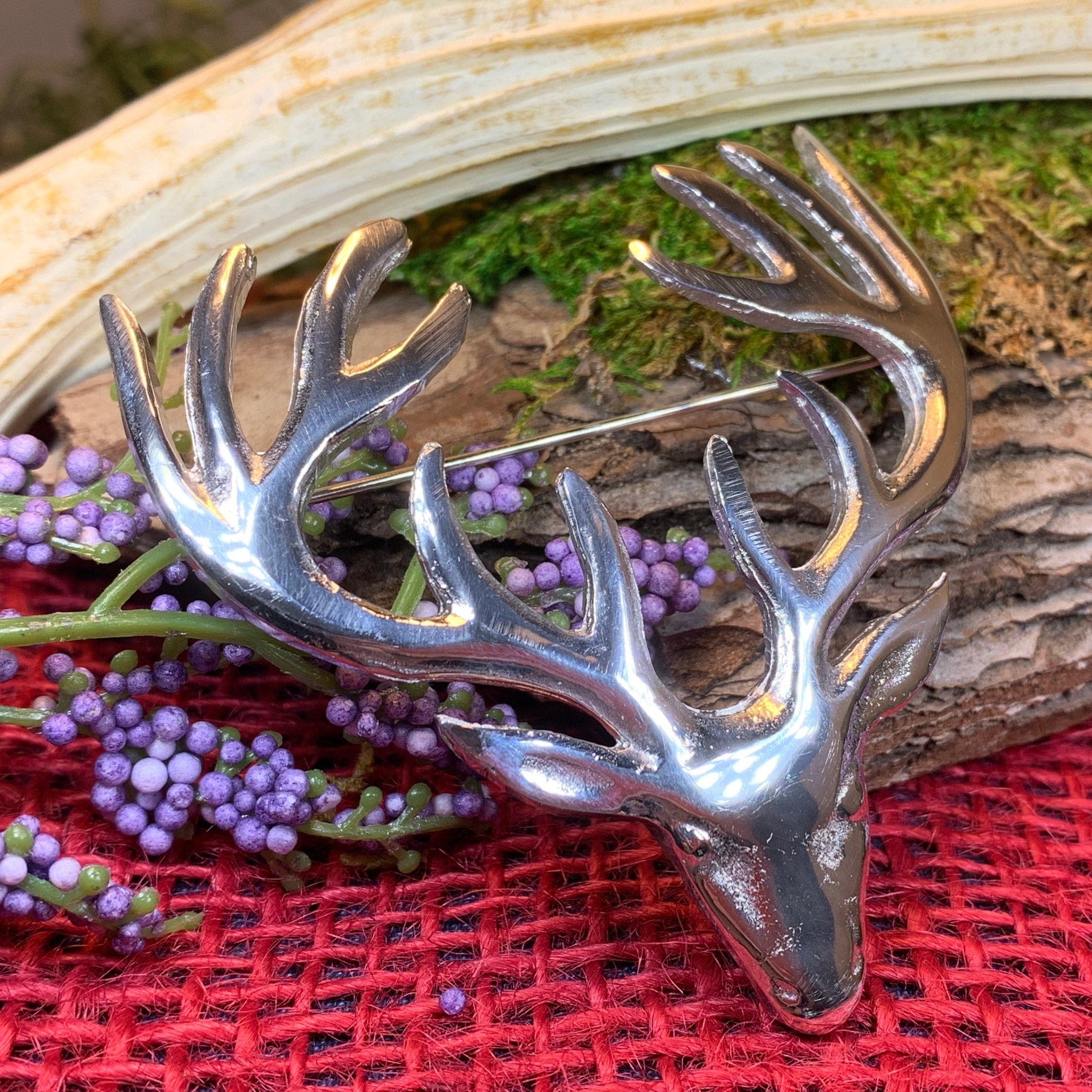 Stag Brooch